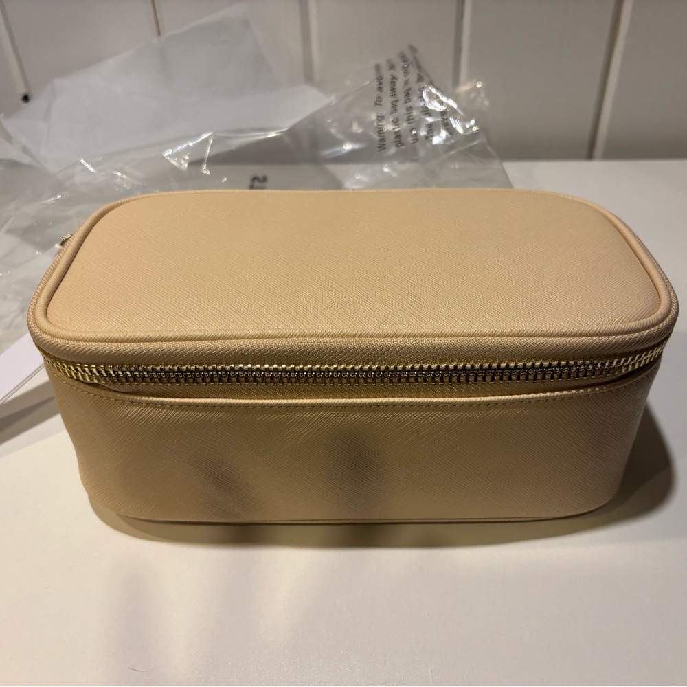Stoney Clover Lane Textured Open Top Mirror Pouch - Sand